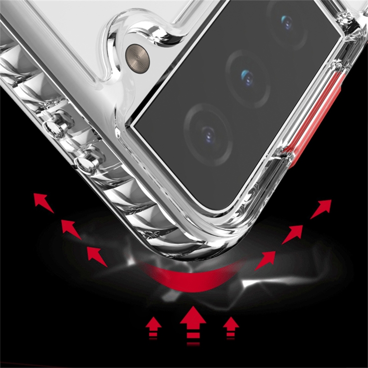 For Samsung Galaxy S21 Ultra 5G 2 in 1 Ultra Clear Elf Shockproof PC + TPU Case with Removable Color Button(Red) For Samsung Galaxy S21 Ultra 5G 2 in 1 Ultra Clear Elf Shockproof PC + TPU Case with Removable Color Button(Red)