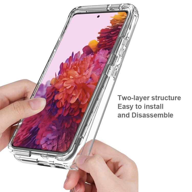 For Samsung Galaxy S21 Ultra 5G Shockproof High Transparency Two-color Gradual Change PC+TPU Candy Colors Protective Case(Blue) For Samsung Galaxy S21 Ultra 5G Shockproof High Transparency Two-color Gradual Change PC+TPU Candy Colors Protective Case(Blue)