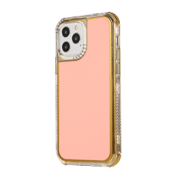 For iPhone 11 3 in 1 Dreamland Electroplating Solid Color TPU + Transparent Border Protective Case (Pink) For iPhone 11 3 in 1 Dreamland Electroplating Solid Color TPU + Transparent Border Protective Case (Pink)