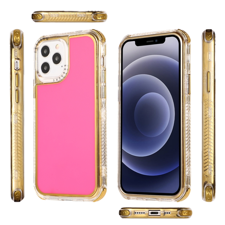 For iPhone 11 3 in 1 Dreamland Electroplating Solid Color TPU + Transparent Border Protective Case (Pink) For iPhone 11 3 in 1 Dreamland Electroplating Solid Color TPU + Transparent Border Protective Case (Pink)
