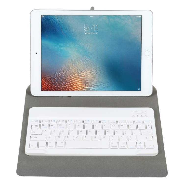 Universal Detachable Bluetooth Keyboard + Leather Tablet Case without Touchpad for iPad 9-10 inch, Specification:White Keyboard(Black) Universal Detachable Bluetooth Keyboard + Leather Tablet Case without Touchpad for iPad 9-10 inch, Specification:White Keyboard(Black)