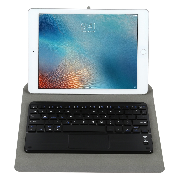 Universal Detachable Bluetooth Keyboard + Leather Tablet Case with Touchpad for iPad 9-10 inch, Specification:Black Keyboard(Black) Universal Detachable Bluetooth Keyboard + Leather Tablet Case with Touchpad for iPad 9-10 inch, Specification:Black Keyboard(Black)
