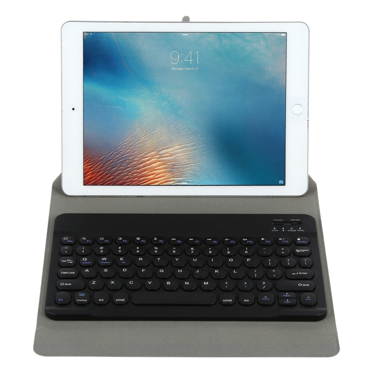 Universal Round Keys Detachable Bluetooth Keyboard + Leather Tablet Case without Touchpad for iPad 9-10 inch, Specification:Black Keyboard(Black) Universal Round Keys Detachable Bluetooth Keyboard + Leather Tablet Case without Touchpad for iPad 9-10 inch, Specification:Black Keyboard(Black)