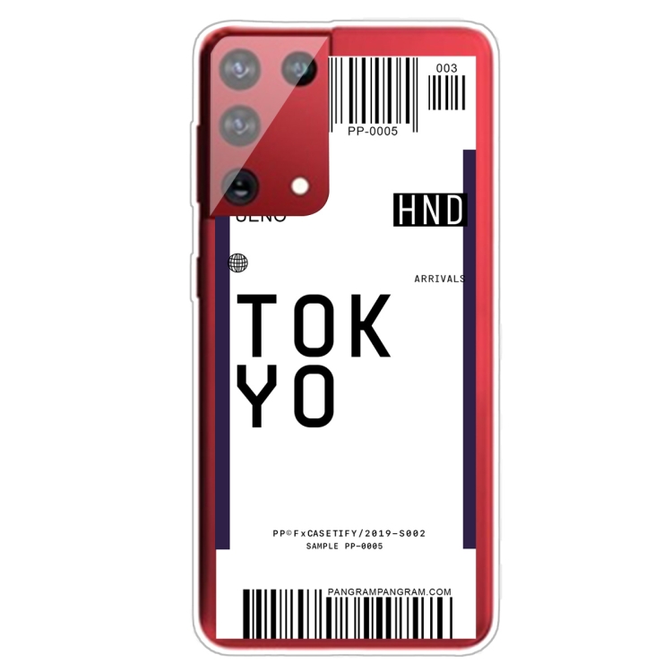 For Samsung Galaxy S21+ 5G Boarding Pass Series TPU Phone Protective Case(Tokyo) For Samsung Galaxy S21+ 5G Boarding Pass Series TPU Phone Protective Case(Tokyo)