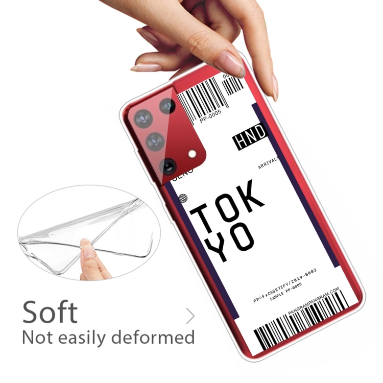 For Samsung Galaxy S21+ 5G Boarding Pass Series TPU Phone Protective Case(Tokyo) For Samsung Galaxy S21+ 5G Boarding Pass Series TPU Phone Protective Case(Tokyo)