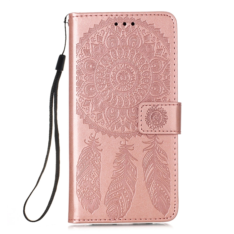 For Samsung Galaxy S21 Ultra 5G Dream Catcher Printing Horizontal Flip Leather Case with Holder & Card Slots & Wallet & Lanyard(Rose Gold) For Samsung Galaxy S21 Ultra 5G Dream Catcher Printing Horizontal Flip Leather Case with Holder & Card Slots & Wallet & Lanyard(Rose Gold)