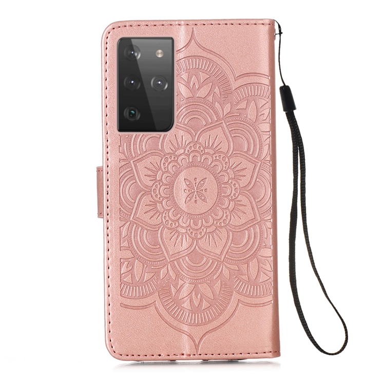 For Samsung Galaxy S21 Ultra 5G Dream Catcher Printing Horizontal Flip Leather Case with Holder & Card Slots & Wallet & Lanyard(Rose Gold) For Samsung Galaxy S21 Ultra 5G Dream Catcher Printing Horizontal Flip Leather Case with Holder & Card Slots & Wallet & Lanyard(Rose Gold)