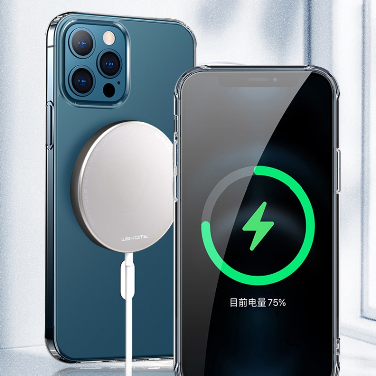 WK WPC-007 iDeal Series Magsafe Case Magnetic Ring All-inclusive Clear TPU Transparent Shockproof Case For iPhone 11 Pro Max WK WPC-007 iDeal Series Magsafe Case Magnetic Ring All-inclusive Clear TPU Transparent Shockproof Case For iPhone 11 Pro Max