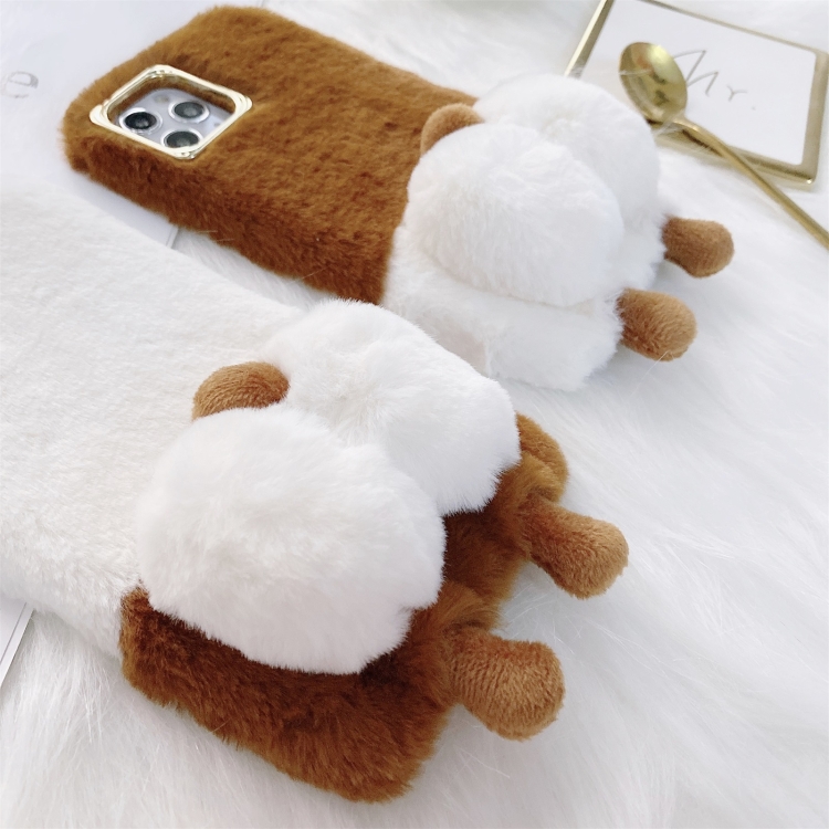 For iPhone 11 Pro Max Corgi Butt Plush TPU Protective Case (Brown) For iPhone 11 Pro Max Corgi Butt Plush TPU Protective Case (Brown)