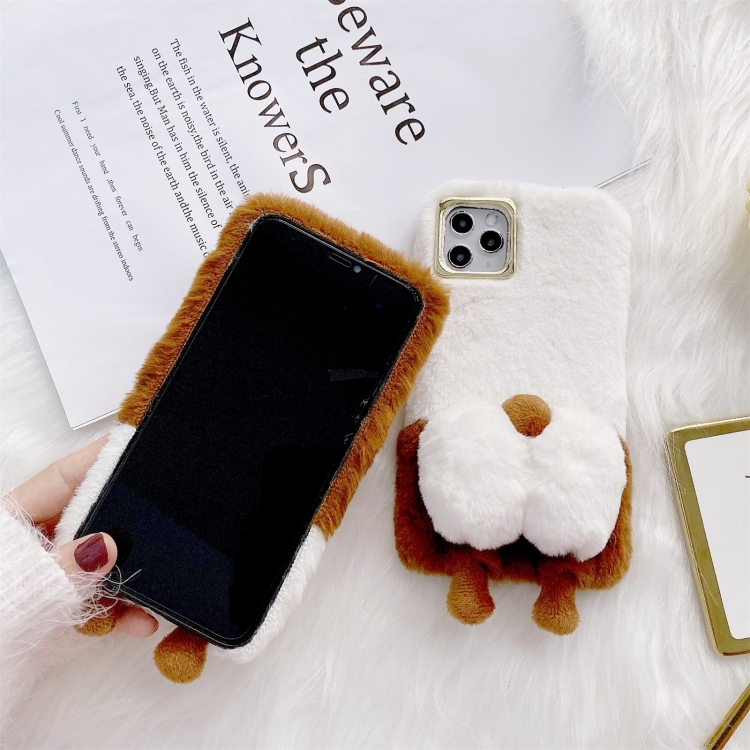 For iPhone 11 Pro Max Corgi Butt Plush TPU Protective Case (Brown) For iPhone 11 Pro Max Corgi Butt Plush TPU Protective Case (Brown)