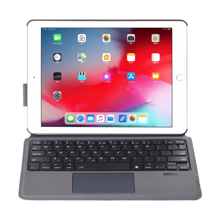 T1092 Ultra-thin Integrated Touch Bluetooth Keyboard + Lambskin Texture PU Leather Tablet Case for iPad 10.2 (2019 & 2020) / Air 10.5 / Pro 10.5 inch, with Bracket(Black) T1092 Ultra-thin Integrated Touch Bluetooth Keyboard + Lambskin Texture PU Leather Tablet Case for iPad 10.2 (2019 & 2020) / Air 10.5 / Pro 10.5 inch, with Bracket(Black)