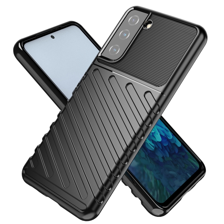 For Samsung Galaxy S21 5G Thunderbolt Shockproof TPU Protective Soft Case(Green) For Samsung Galaxy S21 5G Thunderbolt Shockproof TPU Protective Soft Case(Green)