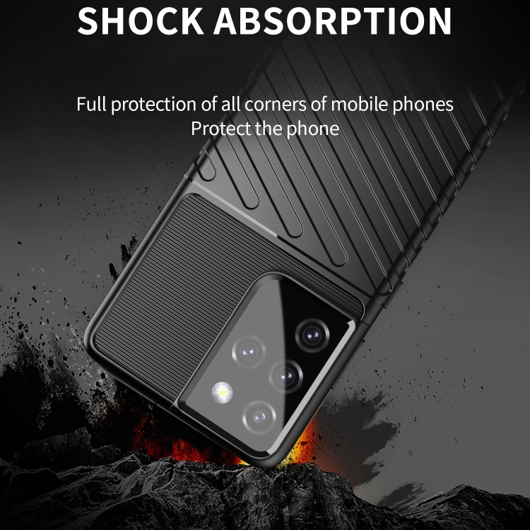For Samsung Galaxy S21 Ultra 5G Thunderbolt Shockproof TPU Protective Soft Case(Green) For Samsung Galaxy S21 Ultra 5G Thunderbolt Shockproof TPU Protective Soft Case(Green)