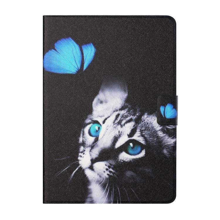Colored Drawing Horizontal Flip Leather Tablet Case with Holder & Card Slots & Sleep / Wake-up Function For iPad Pro 11 inch (2020) / (2018) / iPad Air 4 10.9 inch (2020)(Butterfly Cat) Colored Drawing Horizontal Flip Leather Tablet Case with Holder & Card Slots & Sleep / Wake-up Function For iPad Pro 11 inch (2020) / (2018) / iPad Air 4 10.9 inch (2020)(Butterfly Cat)