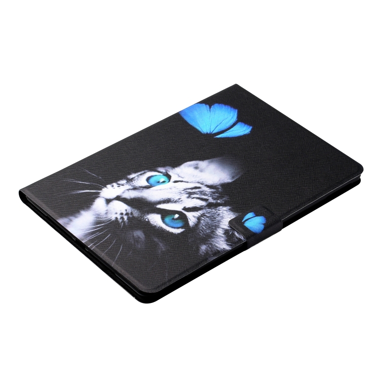 Colored Drawing Horizontal Flip Leather Tablet Case with Holder & Card Slots & Sleep / Wake-up Function For iPad Pro 11 inch (2020) / (2018) / iPad Air 4 10.9 inch (2020)(Butterfly Cat) Colored Drawing Horizontal Flip Leather Tablet Case with Holder & Card Slots & Sleep / Wake-up Function For iPad Pro 11 inch (2020) / (2018) / iPad Air 4 10.9 inch (2020)(Butterfly Cat)