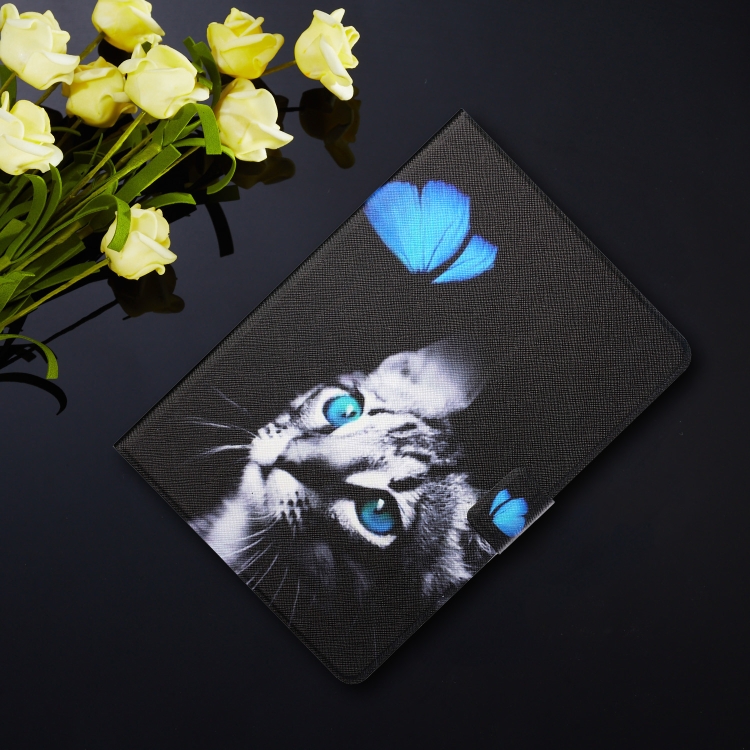 Colored Drawing Horizontal Flip Leather Tablet Case with Holder & Card Slots & Sleep / Wake-up Function For iPad Pro 11 inch (2020) / (2018) / iPad Air 4 10.9 inch (2020)(Butterfly Cat) Colored Drawing Horizontal Flip Leather Tablet Case with Holder & Card Slots & Sleep / Wake-up Function For iPad Pro 11 inch (2020) / (2018) / iPad Air 4 10.9 inch (2020)(Butterfly Cat)