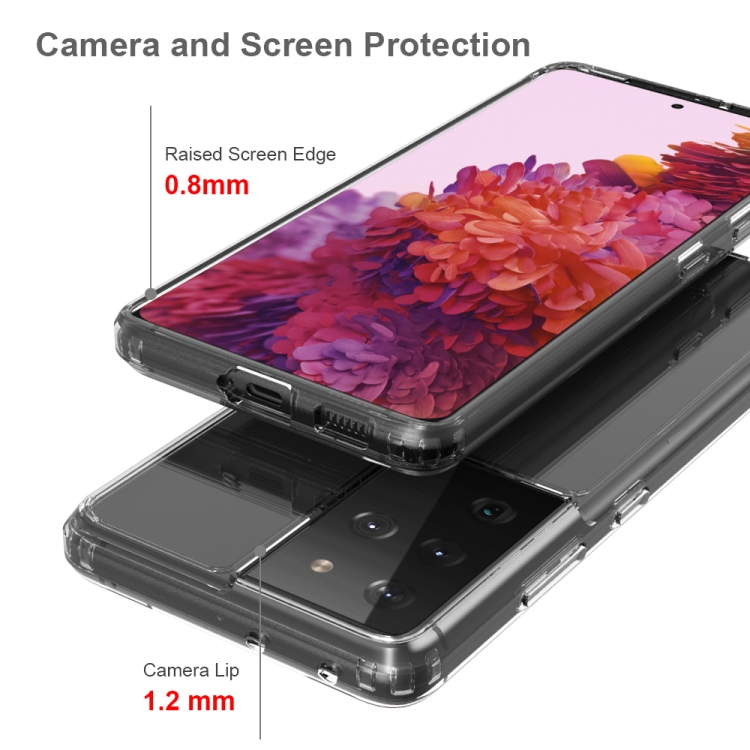 For Samsung Galaxy S21 Ultra 5G Shockproof Scratchproof TPU + Acrylic Protective Case(Grey) For Samsung Galaxy S21 Ultra 5G Shockproof Scratchproof TPU + Acrylic Protective Case(Grey)