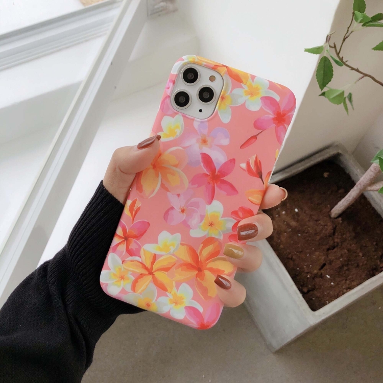 Painted IMD Frosted White Edge TPU Phone Case For iPhone 11 Pro Max(Pink)