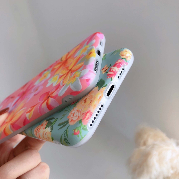Painted IMD Frosted White Edge TPU Phone Case For iPhone 11 Pro Max(Pink)