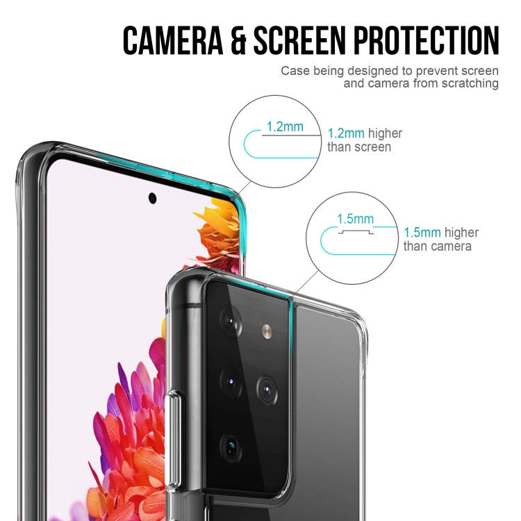 For Samsung Galaxy S21 Ultra 5G Scratchproof TPU + Acrylic Space Protective Case(Transparent) For Samsung Galaxy S21 Ultra 5G Scratchproof TPU + Acrylic Space Protective Case(Transparent)