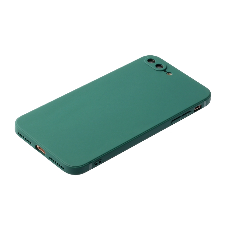 Straight Edge Solid Color TPU Shockproof Case For iPhone 7 Plus / 8 Plus(Dark Night Green) Straight Edge Solid Color TPU Shockproof Case For iPhone 7 Plus / 8 Plus(Dark Night Green)