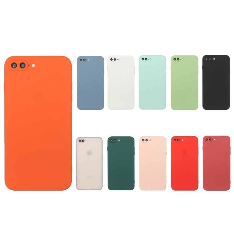 Straight Edge Solid Color TPU Shockproof Case For iPhone 7 Plus / 8 Plus(Dark Night Green) Straight Edge Solid Color TPU Shockproof Case For iPhone 7 Plus / 8 Plus(Dark Night Green)