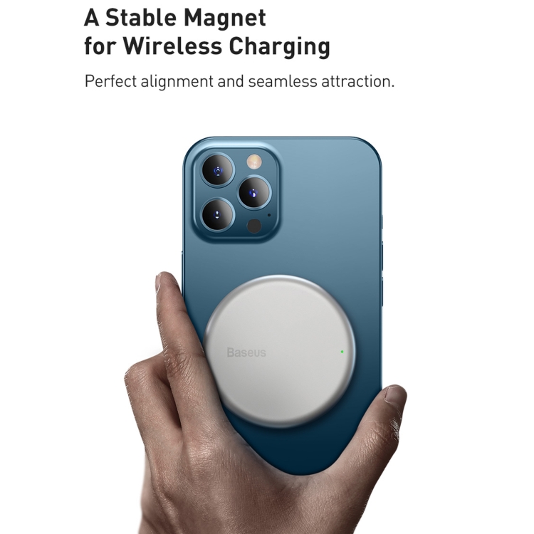 Baseus WXJK-F02 Simple Mini Magnetic Magsafe Wireless Charger for iPhone 15 / 14 / 13 12 Series Mobile Phones(White) Baseus WXJK-F02 Simple Mini Magnetic Magsafe Wireless Charger for iPhone 15 / 14 / 13 12 Series Mobile Phones(White)