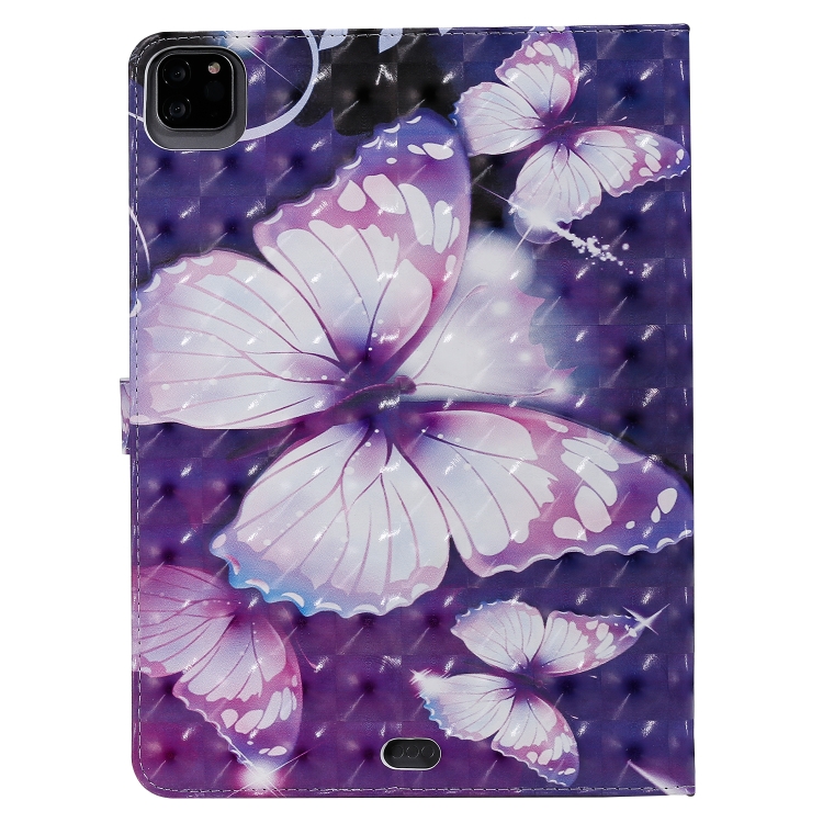 3D Painted Pattern Horizontal Flip Leather Case with Holder & Card Slots & Wallet & Sleep / Wake-up Function For iPad Air 2022 / 2020 10.9 /iPad Pro 11 2020 / 2018(Purple Butterfly) 3D Painted Pattern Horizontal Flip Leather Case with Holder & Card Slots & Wallet & Sleep / Wake-up Function For iPad Air 2022 / 2020 10.9 /iPad Pro 11 2020 / 2018(Purple Butterfly)