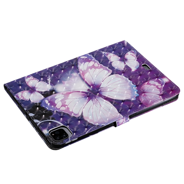 3D Painted Pattern Horizontal Flip Leather Case with Holder & Card Slots & Wallet & Sleep / Wake-up Function For iPad Air 2022 / 2020 10.9 /iPad Pro 11 2020 / 2018(Purple Butterfly) 3D Painted Pattern Horizontal Flip Leather Case with Holder & Card Slots & Wallet & Sleep / Wake-up Function For iPad Air 2022 / 2020 10.9 /iPad Pro 11 2020 / 2018(Purple Butterfly)