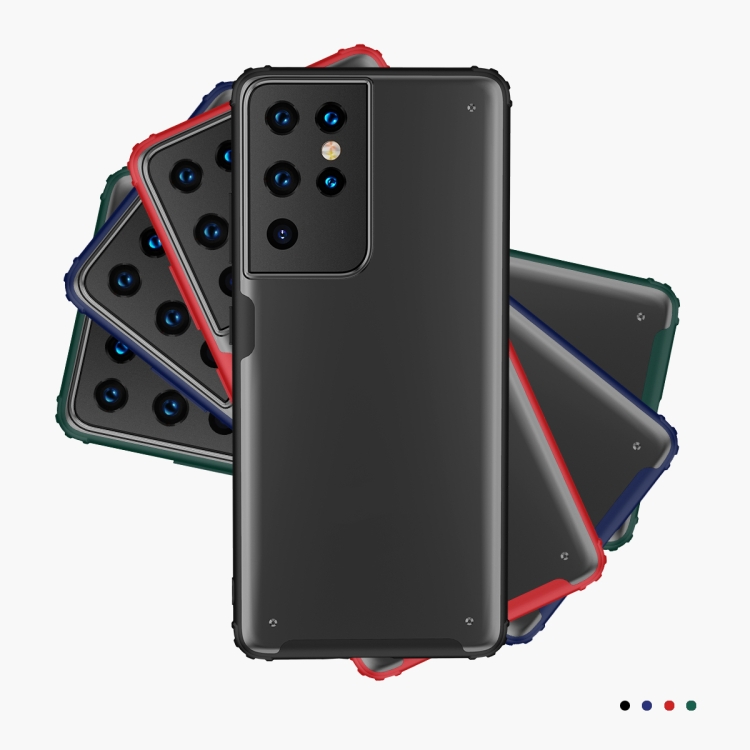For Samsung Galaxy S21 Ultra 5G Four-corner Shockproof TPU + PC Protective Case(Black) For Samsung Galaxy S21 Ultra 5G Four-corner Shockproof TPU + PC Protective Case(Black)