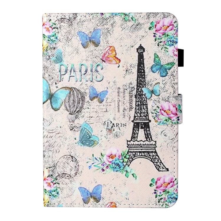 For iPad Pro 11 (2020) / (2018) Coloured Drawing Stitching Horizontal Flip Leather Tablet Case with Holder & Card Slot & Sleep / Wake-up Function(Tower and Butterflies)