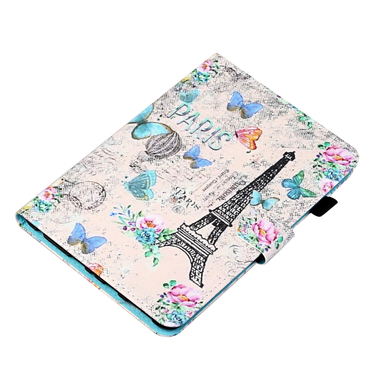 For iPad Pro 11 (2020) / (2018) Coloured Drawing Stitching Horizontal Flip Leather Tablet Case with Holder & Card Slot & Sleep / Wake-up Function(Tower and Butterflies)
