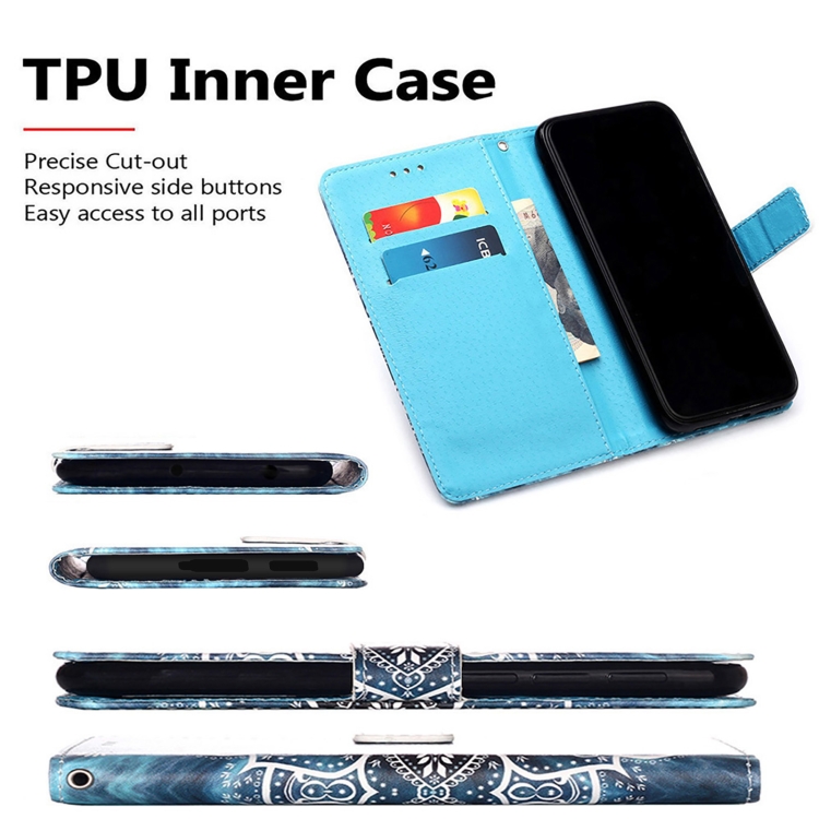 For Samsung Galaxy S21 5G 3D Painting Horizontal Flip Leather Case with Holder & Card Slot & Lanyard(Mandala)