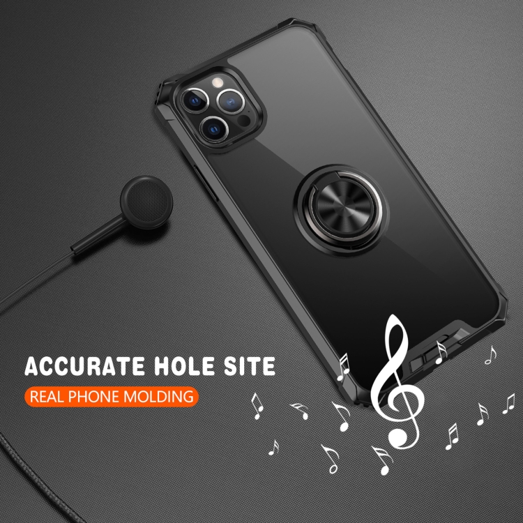 For iPhone 11 Pro Armor Ring PC + TPU Magnetic Shockproof Protective Case (Black) For iPhone 11 Pro Armor Ring PC + TPU Magnetic Shockproof Protective Case (Black)