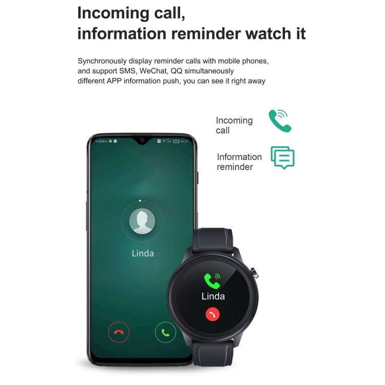 F81 Smartwatch impermeabile IP68 con schermo TFT a colori da 1,3 pollici, supporta il monitoraggio della temperatura corporea/della pressione sanguigna/dell'ossigeno nel sangue, stile: cinturino in pelle (nero) - B12