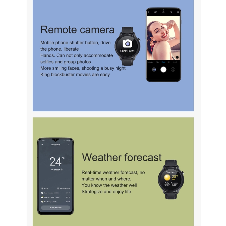 F81 Smartwatch impermeabile IP68 con schermo TFT a colori da 1,3 pollici, supporta il monitoraggio della temperatura corporea/della pressione sanguigna/dell'ossigeno nel sangue, stile: cinturino in pelle (nero) - B14