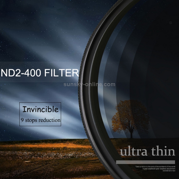 Gobe - Filtre ND Variable NDX pour Objectif 77 mm (1Peak