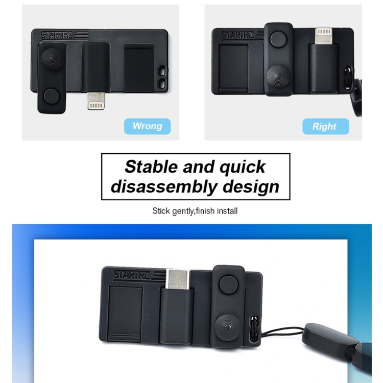 STARTRC 1108888 3 PCS / Set Juego de tablero de almacenamiento de cubierta protectora de lente de parasol multifunción para DJI OSMO Pocket 2 (Negro) - 10