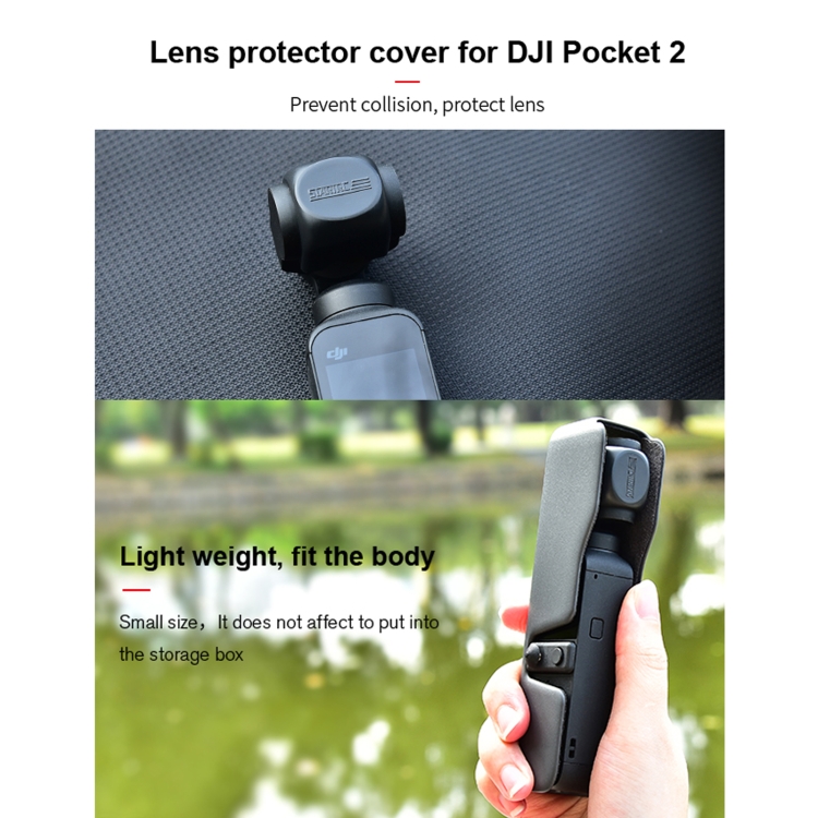 STARTRC 1108888 3 PCS / Set Juego de tablero de almacenamiento de cubierta protectora de lente de parasol multifunción para DJI OSMO Pocket 2 (Negro) - 7