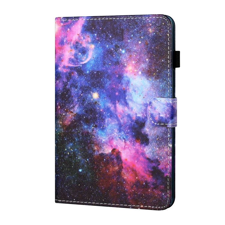 Sewing Thread Horizontal Painted Flat Leather Case with Pen Cover & Anti Skid Strip & Card Slot & Holder & Sleep / Wake-up Function For iPad Air 2(Starry Sky) Sewing Thread Horizontal Painted Flat Leather Case with Pen Cover & Anti Skid Strip & Card Slot & Holder & Sleep / Wake-up Function For iPad Air 2(Starry Sky)