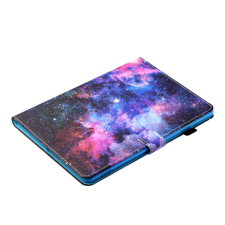 Sewing Thread Horizontal Painted Flat Leather Case with Pen Cover & Anti Skid Strip & Card Slot & Holder & Sleep / Wake-up Function For iPad Air 2(Starry Sky) Sewing Thread Horizontal Painted Flat Leather Case with Pen Cover & Anti Skid Strip & Card Slot & Holder & Sleep / Wake-up Function For iPad Air 2(Starry Sky)