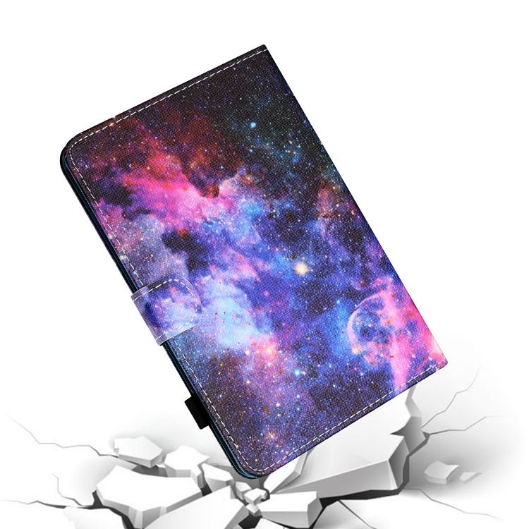 Sewing Thread Horizontal Painted Flat Leather Case with Pen Cover & Anti Skid Strip & Card Slot & Holder & Sleep / Wake-up Function For iPad Air 2(Starry Sky) Sewing Thread Horizontal Painted Flat Leather Case with Pen Cover & Anti Skid Strip & Card Slot & Holder & Sleep / Wake-up Function For iPad Air 2(Starry Sky)