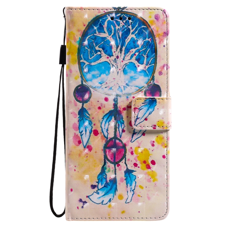 For Samsung Galaxy Note 20 3D Painting Horizontal Flip Leather Case with Holder & Card Slot & Lanyard(Wind Chimes)