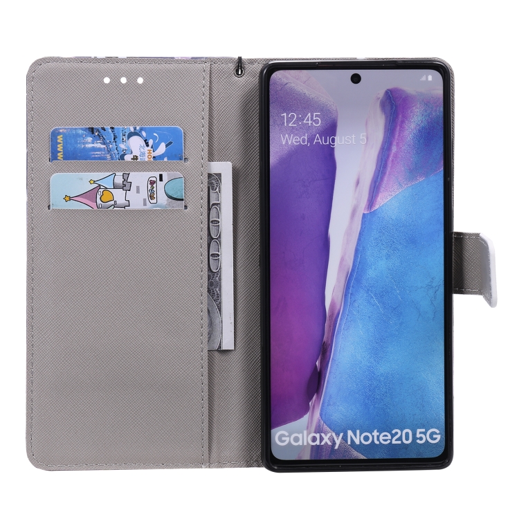 For Samsung Galaxy Note 20 3D Painting Horizontal Flip Leather Case with Holder & Card Slot & Lanyard(Wind Chimes)