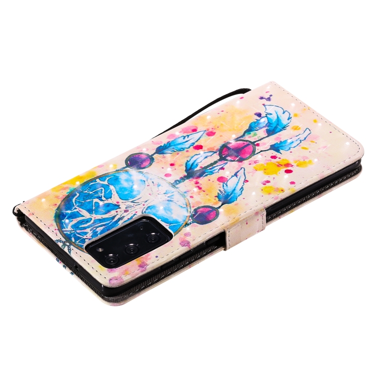 For Samsung Galaxy Note 20 3D Painting Horizontal Flip Leather Case with Holder & Card Slot & Lanyard(Wind Chimes)