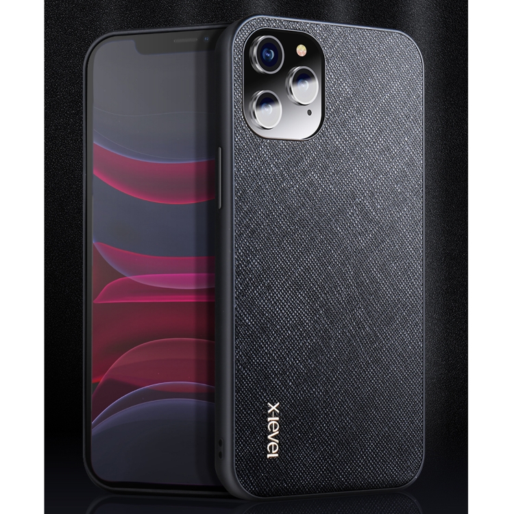 For iPhone 12 X-level Shockproof Cross Texture Protective Case(Black) For iPhone 12 X-level Shockproof Cross Texture Protective Case(Black)