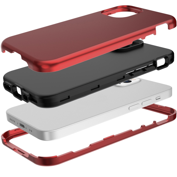 For iPhone 12 Pro Max Shockproof PC + TPU Protective Case(Red) For iPhone 12 Pro Max Shockproof PC + TPU Protective Case(Red)