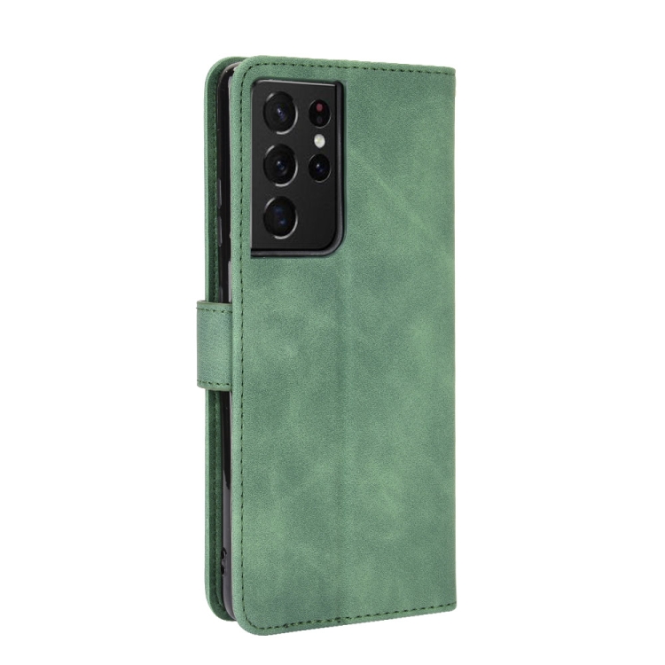 For Samsung Galaxy S21 Ultra 5G Solid Color Skin Feel Magnetic Buckle Horizontal Flip Calf Texture PU Leather Case with Holder & Card Slots & Wallet(Green) For Samsung Galaxy S21 Ultra 5G Solid Color Skin Feel Magnetic Buckle Horizontal Flip Calf Texture PU Leather Case with Holder & Card Slots & Wallet(Green)