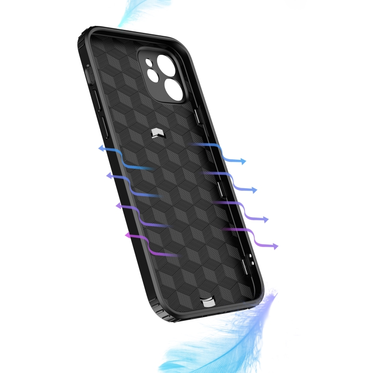 For iPhone 11 Butterfly Wing 2 in 1 Carbon Fiber Armor Shockproof TPU + PC Protective Case with Invisible Holder (Black) For iPhone 11 Butterfly Wing 2 in 1 Carbon Fiber Armor Shockproof TPU + PC Protective Case with Invisible Holder (Black)