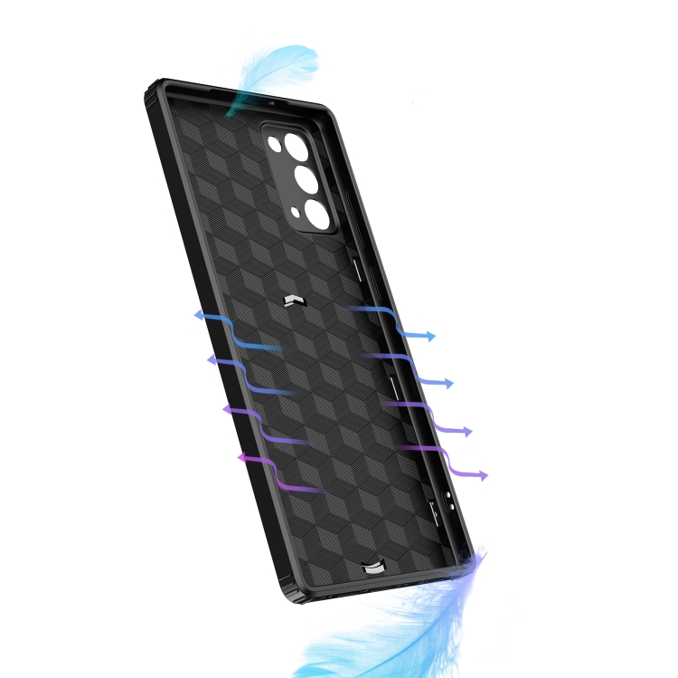 For Samsung Galaxy Note20 Butterfly Wing 2 in 1 Carbon Fiber Armor Shockproof TPU + PC Protective Case with Invisible Holder(Blue) For Samsung Galaxy Note20 Butterfly Wing 2 in 1 Carbon Fiber Armor Shockproof TPU + PC Protective Case with Invisible Holder(Blue)